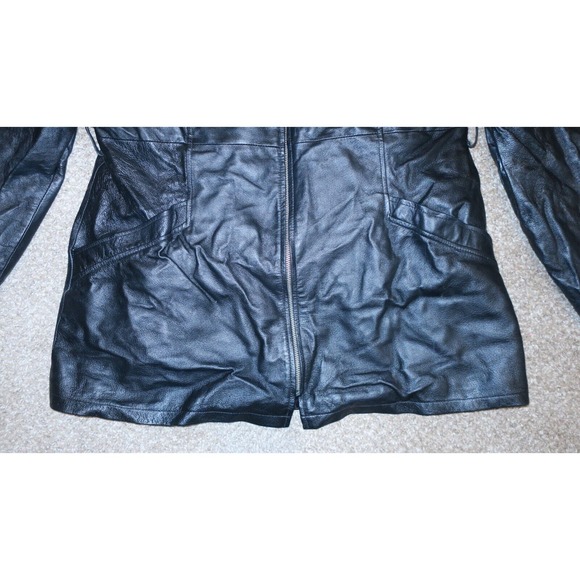 WOMENS OSCAR PIEL PERFECT LEATHER USA JACKET WITH LINER ZIP SIZE XXL - Picture 5 of 13